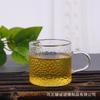 Vaso pequeño de té estilo japonés martillado engrosado de vidrio borosilicato con asa juego de té kung fu con asa vaso pequeño de té al por mayor