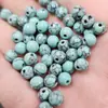 Cuentas Redondas Turquesa Azul Imitación Cuentas Sueltas de Jade Imitación 6mm Pulsera Collar Azul Cielo Accesorios para Joyería Cuentas Hechas a Mano