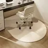 Alfombra Curva de Lujo Ligero, Alfombrilla Antideslizante para Silla de Oficina, Alfombrilla para Tocador de Vestidor, Alfombrilla para Silla Giratoria de Dormitorio o Estudio en Casa