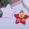 Estrella de Cinco Puntas Acrílica Infantil Impresión DIY Zuecos Accesorios para el Cabello Infantiles Pinza de Mariposa Materiales para Joyería Hecha a Mano