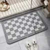 Tapete de Banheiro Absorvente de Água Simples de Trevo de Quatro Folhas Tapete de Piso de Lama Diatomácea Tapete para Porta de Vaso Sanitário Secagem Rápida Antiderrapante Tapete de Pé Abastecimento Exclusivo Transfronteiriço