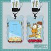 Tarjeta de acceso de autobús/metro creativa personalizada de Garfield de dibujos animados, con cordón largo tipo halter, tarjeta de estudiante de jardín de infancia