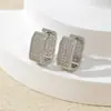 Pendientes de Zirconia Micropavimentada de Lujo Ligero Europeos y Americanos, Pendientes de Estilo Temperamental Super Brillantes, Pendientes de Moda de Alta Gama y Versátiles