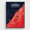Amazon Shein Poster Popular de Mapa de Cidade Pintura em Tela Impressa Decoração de Casa Sala de Estar Quarto Arte de Parede