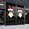 Adesivos de Decoração de Natal Transfronteiriços 2027 para Empresas, Lojas 4S, Vitrines Corporativas, Decorações de Janelas de Vidro, Estabelecimentos Comerciais