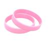 Pulseira de pulso sem cabeça brilhante unissex para adultos e crianças, pulseira de silicone de cor sólida em branco para atividade de team building de grupo de empresa