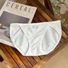 Ropa interior de algodón grado A para mujer, algodón puro, tiro bajo, corte alto, 10A antibacteriana, refuerzo extendido, calzones tipo triángulo de algodón puro para mujeres jóvenes