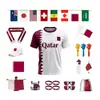 Personalize a Camisa de Futebol da Seleção do Catar com Tema do Evento da Copa do Mundo de 2026 - Camiseta para Fã de Acordo com o Seu Design