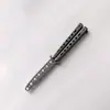 Venta de Fábrica Cuchillo de Práctica Mariposa Cuchillo de Entrenamiento Csgo Peine Mariposa Cuchillo de Lanzamiento Sin Filo Cuchillo Plegable Siete Agujeros Práctica