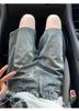 Shorts Jeans Vintage Estrela Perna Larga para Mulheres, Verão Plus-Size Solto Emagrecedor Figura Pera Comprimento Médio