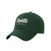 Gorra de béisbol para mujer, sencilla, combinable con el rostro, con letras pequeñas bordadas, de ala ancha y parte superior profunda, con protección solar para hombre.