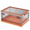 Caja de Almacenamiento de Plástico para el Hogar Transparente Armario de Almacenamiento de Ropa Montaje en Coche Almacenamiento de Libros y Juguetes Caja de Almacenamiento Plegable con Tapa