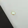 Botões Dourados com Borda de Concha Falsa Estilo Chanel, Costurados à Mão, Botões de Liga Metálica Perolados para Camisas e Vestidos, Acessórios DIY