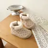 Botas de Algodão de Inverno para Bebês 2026, Sapatos para Crianças Pequenas com Forro de Lã Sintética, Botas de Cano Curto com Zíper para Meninos, Solado Macio, Quentes e Modernas com Forro de Lã de Cordeiro para Crianças Pequenas
