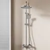 Juego de ducha presurizado caliente y frío de tres funciones todo cobre galvanizado transfronterizo para proyectos hoteleros, baños domésticos, venta al por mayor de fábrica
