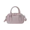 Bolsa de Bowling de Alto Padrão Estilo Coreano para Mulheres, Bolsa de Ombro Fashion de Grande Capacidade para Nicho, Bolsa Transversal Simples Personalizada