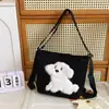 Bolsa Tote Feminina 2024 Nova Grande Capacidade Mochila de Trabalho Casual Multifuncional de Alto Nível Bolsa de Ombro de Viagem
