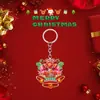 Colgante de Regalo de Navidad Llavero Acrílico 2D Estilo Nuevo Llavero para Mochila de Fiesta de Navidad