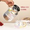 Nuevo Hogar Vidrio Borosilicato Alto Alta Temperatura A Prueba de Explosiones Textura Piña Hervidor de Agua Fría Hogar Sala de Estar Simple Tetera para Té de Flores