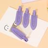 Creme cola acessórios candy color franja simples clip metal hairpin sem costura lateral duckbill clip moda feminina acessórios de cabelo