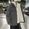 Ropa de Abrigo de Algodón de Terciopelo de Cordero de Invierno para Hombre Estilo Americano Tendencia Ins Marca Trendy High Street Holgada de Algodón Reflectante Estilo Coreano Trendy Chaqueta Atractiva