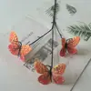 Floristería de Simulación de Boda Naranja Material de Flores Naranja Naranja Tema Arreglo de Lugar de Boda Hotel Arreglo de Flores de Plástico