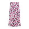 Nuevo Traje Casual de Falda con Cintura Elástica y Top Holgado de Encaje con Estampado, Cuello en V con Cordones para Mujer, Europeo y Americano Transfronterizo