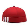 Sombrero de Propietario Simple de Tres Barras de Alta Calidad Diseño de Nicho Sombrero de Baile Callejero de Moda Sin Visera Sombrero de Propietario Marinero Hombres Venta al por Mayor