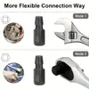 Conjunto de 10 peças de extrator de rosca de alta resistência--remove facilmente parafusos danificados, espanados ou quebrados, parafusos sextavados e fixadores, construção de alta resistência, durável e de longa duração