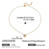 Diseño Silencioso, Dulce y Romántico Acero Inoxidable Dorado de 18 Quilates con Corazón Calado Corte Diamante Collar Colgante Corazón Brillante Joyería
