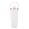 Vaso mezclador de doble capa minimalista transfronterizo, gran capacidad, con asa, vaso térmico de acero inoxidable, portátil, adecuado para fitness y proteína en polvo