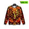 Ropa de Béisbol Artística de Zorro Fantástico Ropa de Béisbol Otoño e Invierno Abrigo de Moda para Estudiantes Suministro Transfronterizo