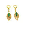 Pendientes de Hoja Verde Esmeralda Súper Brillantes para Mujer, Lujo Ligero, Sensación de Alta Gama, Pendiente Único, Nuevo Estilo 2026, Brazalete de Oreja con Temperamento Elegante