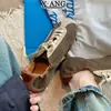 Sapatos de treino alemães estilo balé retrô com cadarço em couro genuíno para mulheres, sapatos color block novos 2026, sapatos esportivos casuais versáteis para mulheres