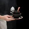Juego de Vajilla de Melamina de Cuatro Piezas Hotel Restaurante Restaurante Tienda de Hotpot Juego Plato Palillos Cuchara Taza Plástico Imitación Porcelana Comercial