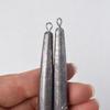Fabricantes transfronteiriços atacadistas com pingente de chumbo de anel longo pingente de chumbo de peixe âncora de fundição longa pingente de chumbo em forma de caneta pingente de chumbo de caneta de anel duplo pingente de chumbo de peixe âncora