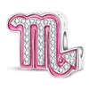 Acessórios de Constelação Contas Estrela Rosa Barbie Novas Peças de Joia de Liga Pulseira Charms Atacado de Comércio Exterior para Mulheres