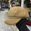 Nova Boina Quente e à Prova de Frio Tendência Versátil para Mulheres, Moda Outono e Inverno Boina de Baseball Retrô