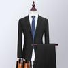 Traje de calidad transfronteriza con dos botones divididos para hombre, traje de negocios ajustado, traje de boda profesional de estilo occidental.