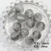 Cielo Estrellado Resina Brillo Fino Cuentas Redondas Coloridas Agujero Recto Sueltas Hecho a Mano DIY Cuentas Colgante Accesorios de Joyería Materiales
