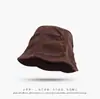 Nuevo Sombrero de Cubo Plegado Estilo Coreano para Mujer Sombrero de Cuenca Retro con Caída Cubre Rostro Hace que la Cara Parezca Más Pequeña Versátil Sombrero de Pescador Casual
