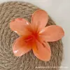 Pinza de Garra de Plumeria Transfronteriza de 8 cm con Broche de Flor de Caramelo de Diamante Simulado, Nuevo Estilo con Accesorio para el Cabello de Flor de Bauhinia con Pedrería para la Parte Posterior de la Cabeza