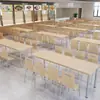 Combinación de mesa y sillas para comedor rápido KFC para cafeterías estudiantiles, snack bars de restaurantes y uso en comedores comerciales