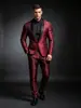 Traje jacquard nuevo para hombre 2026, atuendo de boda para novio, traje para padrinos de boda, traje para anfitrión, esmoquin ajustado, conjunto de dos piezas