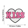 Item Popular Transfronteiriço: Lantejoulas Beijo de Amor, Lantejoulas Seis Cores, Patches de Tecido em Forma de Coração Inglês para Roupas e Bolsas