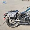 Coche musculoso Wolf adecuado para Vulcan S Kawasaki pequeño dios del fuego bolsa lateral bolsa lateral caja lateral retro modificación bolsa para casco liberación rápida