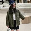 Jaqueta de Trabalho Outono para Meninas 2026 Novo Estilo Jaqueta da Moda Estilosa Top Corta-vento Infantil Primavera Outono