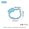 Nuevo llavero de resorte con forma de gato en colores de caramelo, lindo accesorio de hebilla de conexión, accesorio de colgante para llaves con cuentas DIY