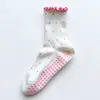 Meias de yoga antiderrapantes para mulheres, meias de chão com silicone antiderrapante e absorção de choque, meias de cano médio específicas para atividades internas de Pilates, fitness e esportes