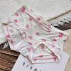 80-135Wrise-Cintura Seda Gelo Estampado Cobre Quadril Confortável Estampado Pequeno Fresco e Fofo Roupa Íntima Feminina 9908